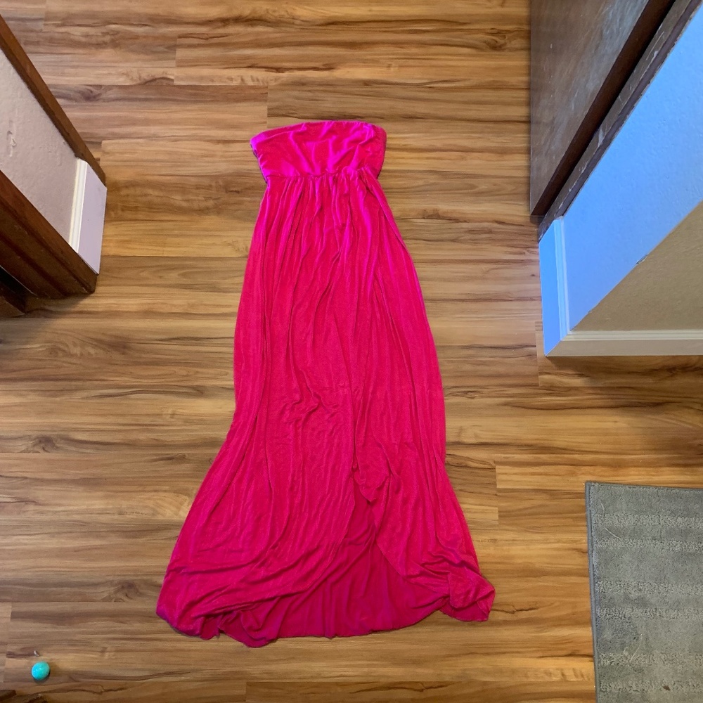 Strapless maxi dress